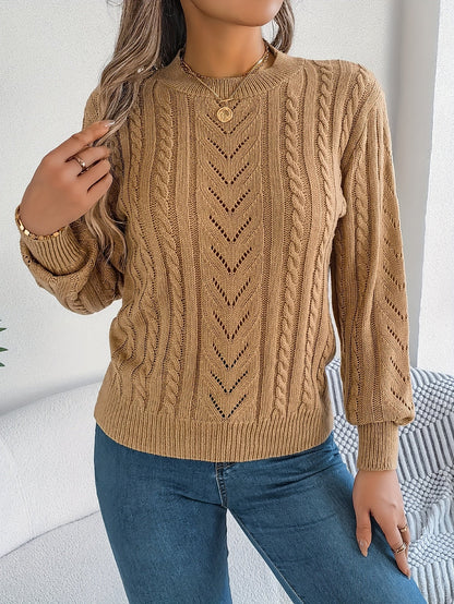 Blythe | Sweter z teksturą w splocie kablowym 1