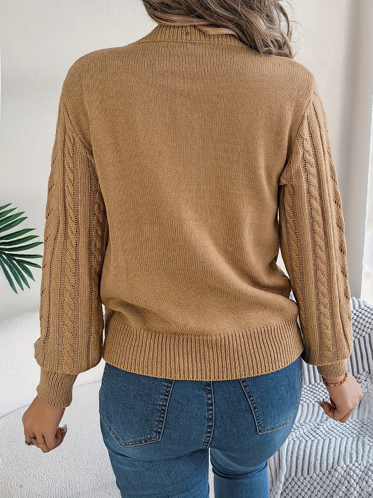 Blythe | Sweter z teksturą w splocie kablowym 2
