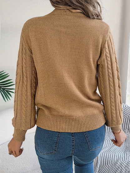 Blythe | Sweter z teksturą w splocie kablowym 2