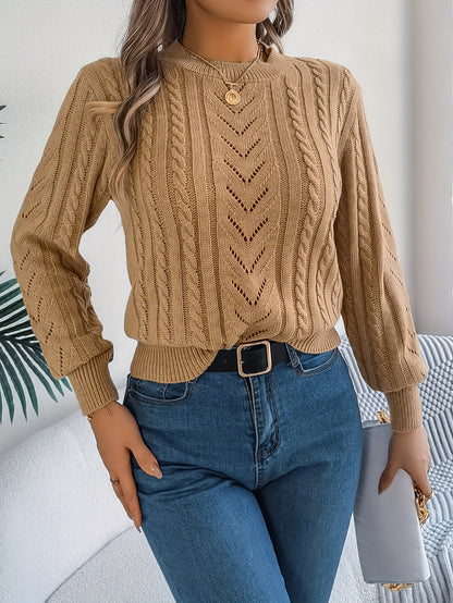 Blythe | Sweter z teksturą w splocie kablowym 4