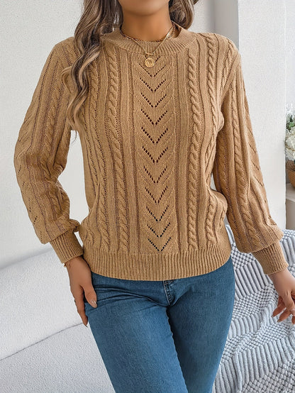 Blythe | Sweter z teksturą w splocie kablowym 5