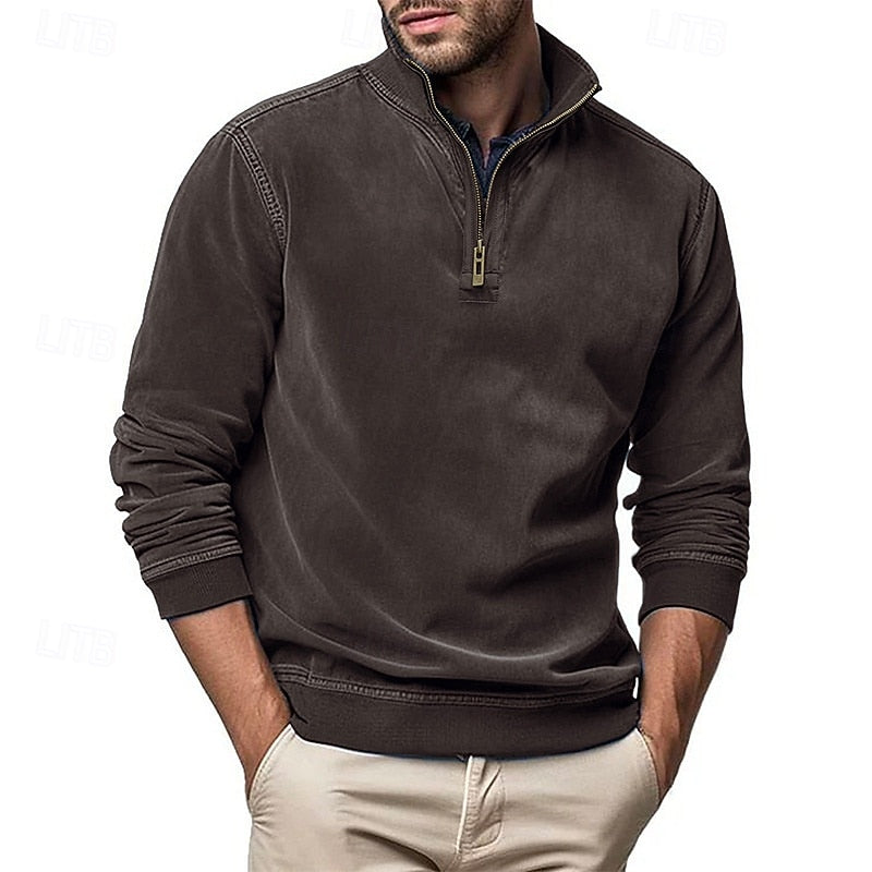 Caleb | Bluza z zamkiem błyskawicznym i stójką 6