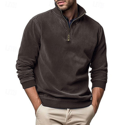 Caleb | Bluza z zamkiem błyskawicznym i stójką 6