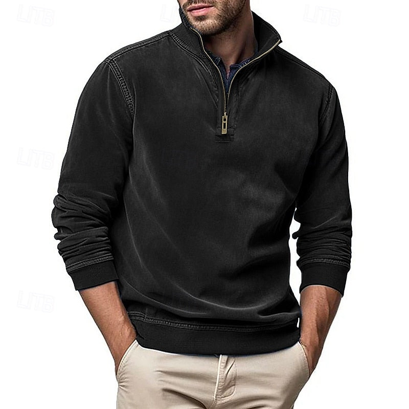 Caleb | Bluza z zamkiem błyskawicznym i stójką 9