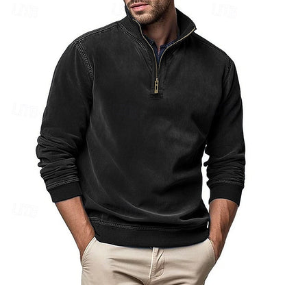 Caleb | Bluza z zamkiem błyskawicznym i stójką 9