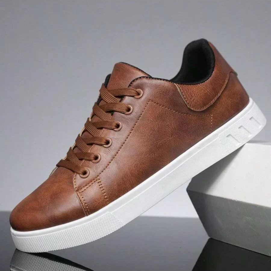 Męskie sneakersy sznurowane z grubą podeszwą