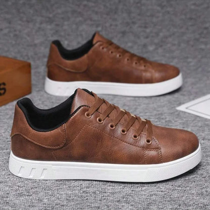Męskie sneakersy sznurowane z grubą podeszwą