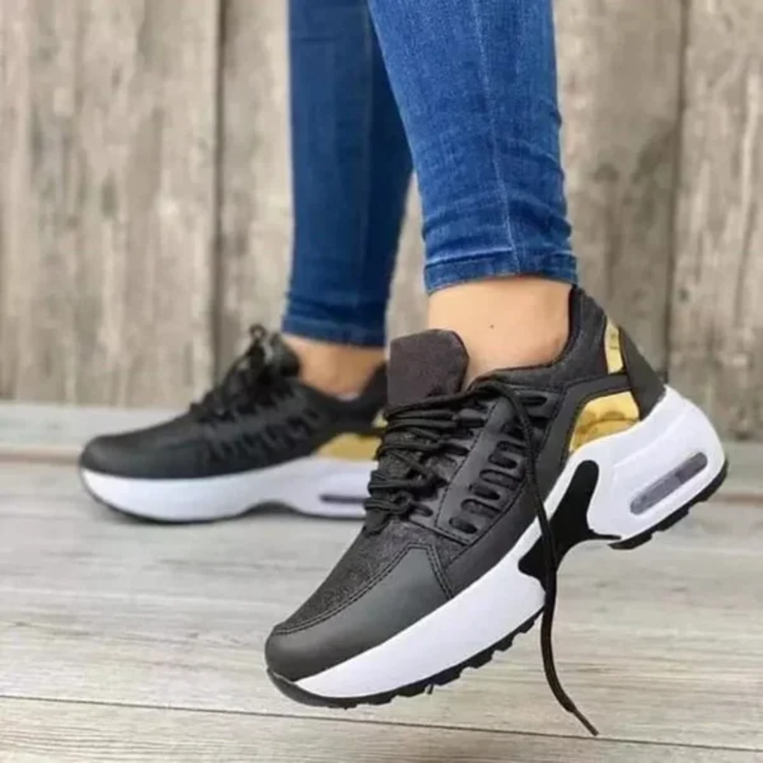 Lekkie Damskie Buty Sportowe | Wygodne Trampki na Platformie 4