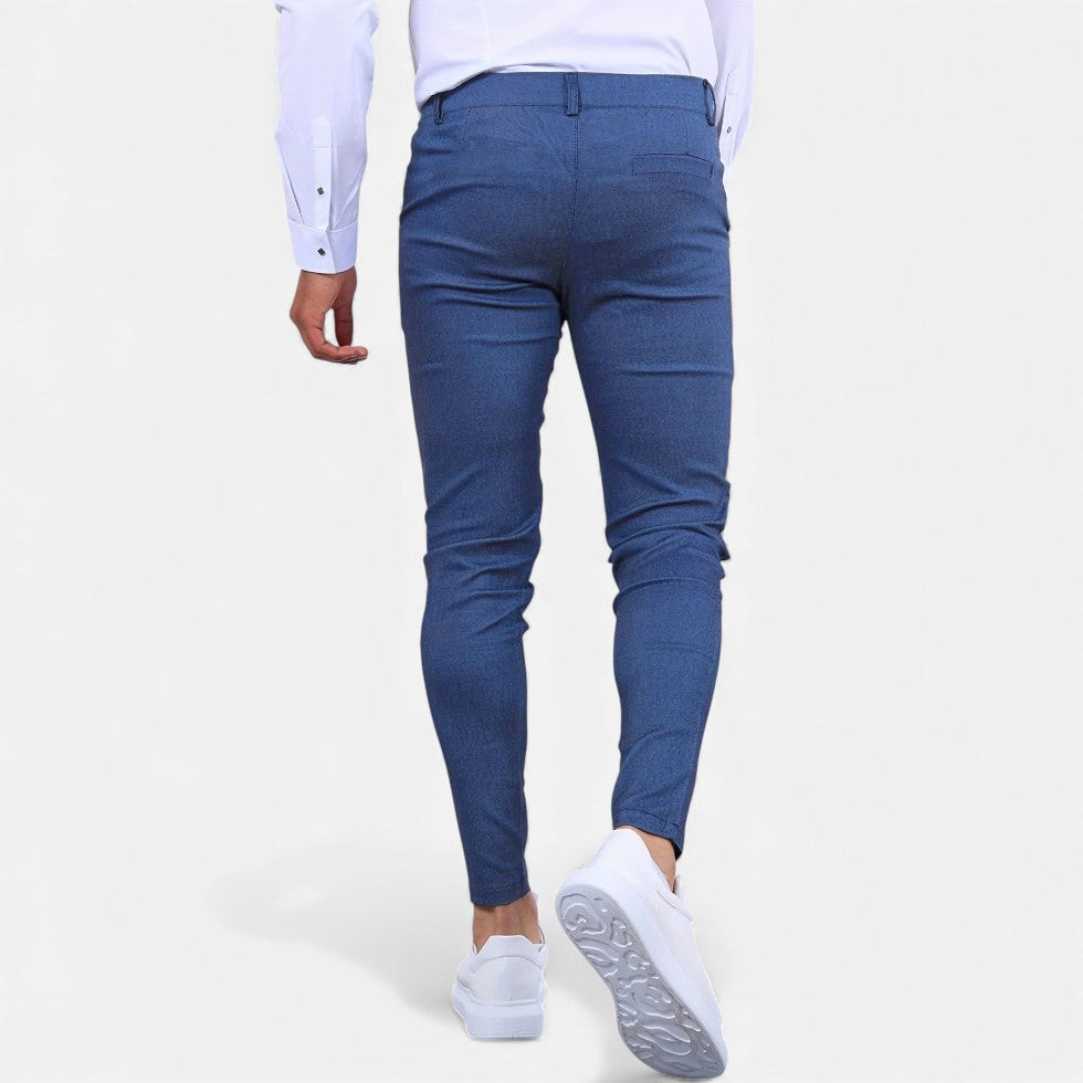 Zwei Chino Męskie | Elastyczne, Elegancki Krój 3