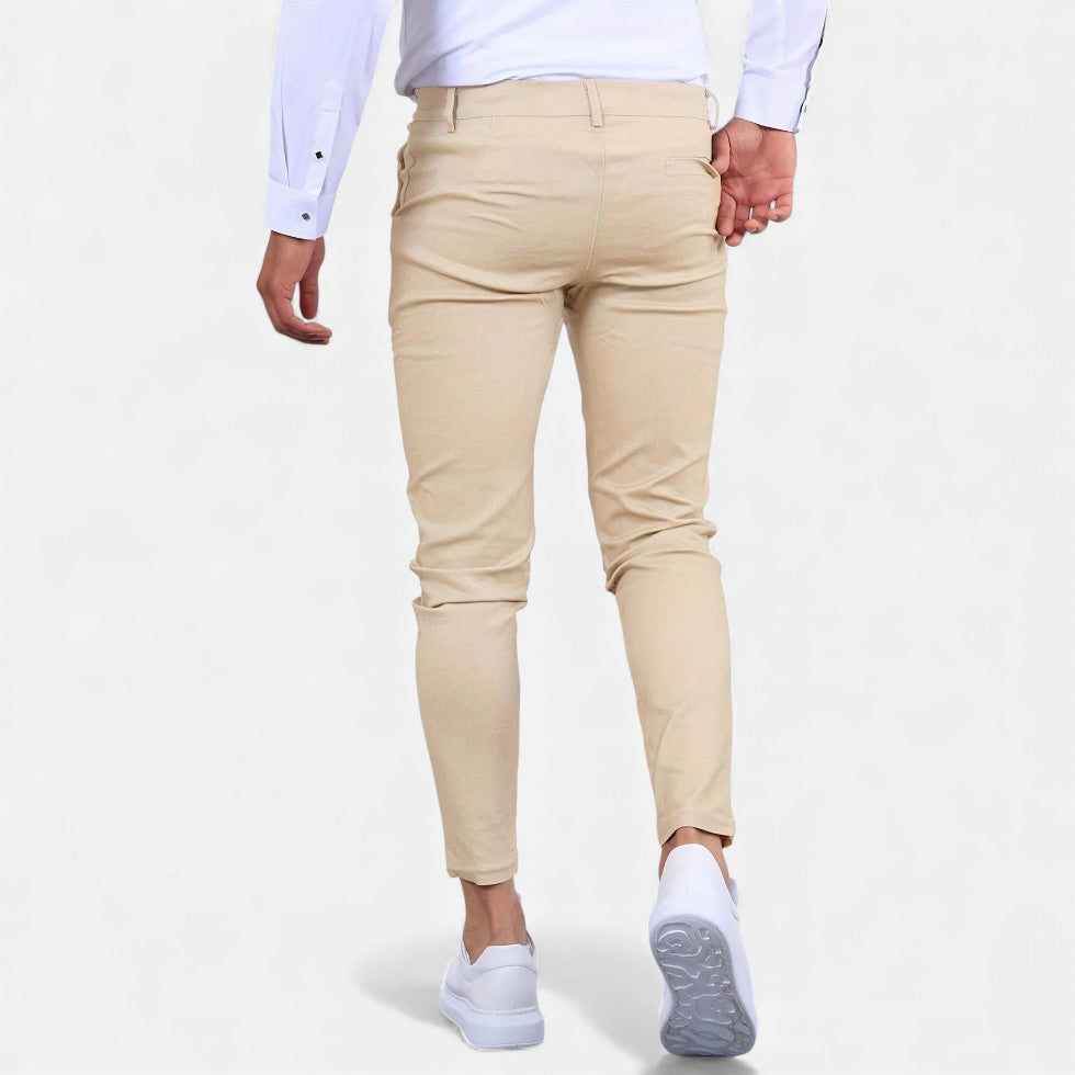 Zwei Chino Męskie | Elastyczne, Elegancki Krój 7